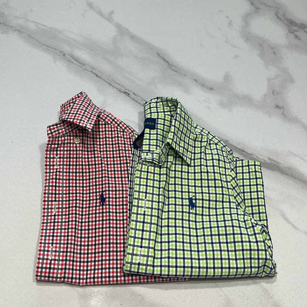 Polo Ralph Lauren boys dress shirt bundle of 2 Size:4